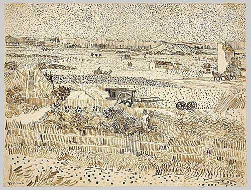 Vincent Van Gogh: Harvest in Provence, 1888